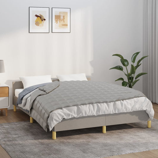 tyngdetæppe 152x203 cm 7 kg stof grå