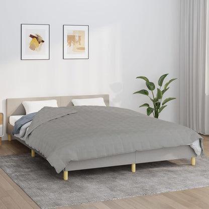 tyngdetæppe 220x230 cm 11 kg stof grå