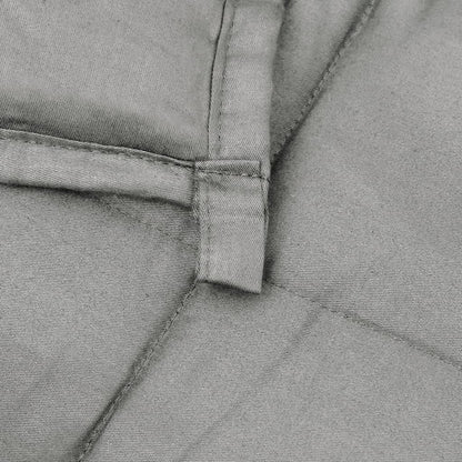 tyngdetæppe 220x230 cm 15 kg stof grå