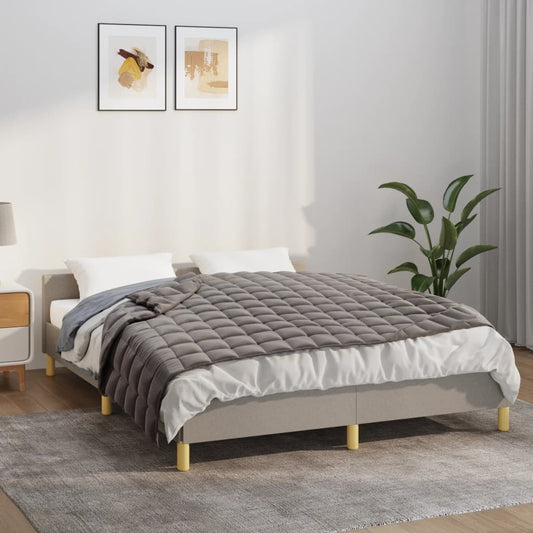tyngdetæppe 152x203 cm 11 kg stof grå