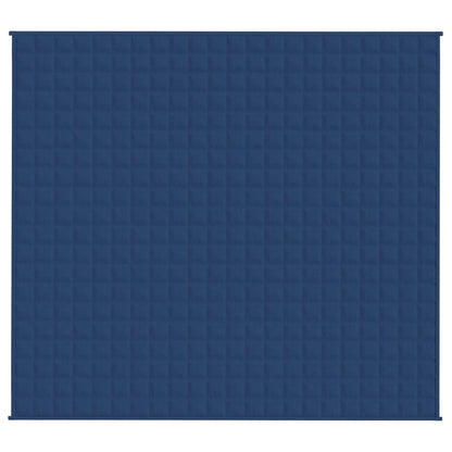 tyngdetæppe 200x220 cm 13 kg stof blå