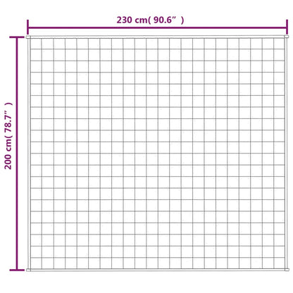 tyngdetæppe 200x230 cm 13 kg stof blå