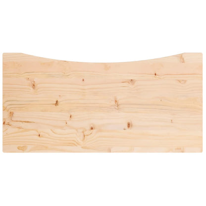 skrivebordsplade 80x40x2,5 cm massivt fyrretræ