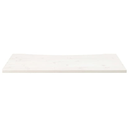 skrivebordsplade 100x60x2,5 cm massivt fyrretræ hvid