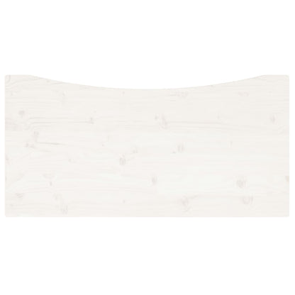 skrivebordsplade 100x60x2,5 cm massivt fyrretræ hvid