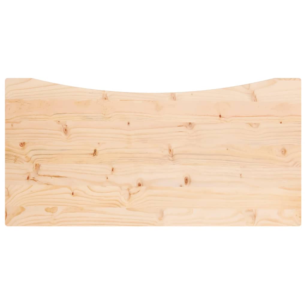 skrivebordsplade 110x60x2,5 cm massivt fyrretræ