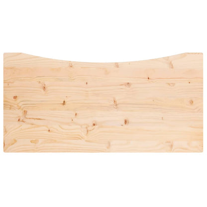 skrivebordsplade 110x60x2,5 cm massivt fyrretræ