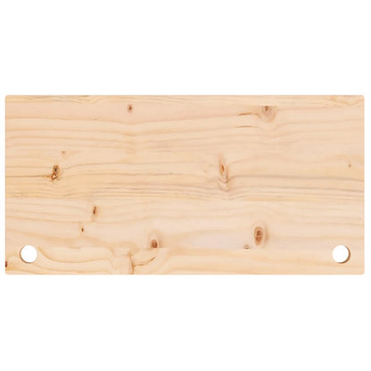 skrivebordsplade 80x40x2,5 cm massivt fyrretræ