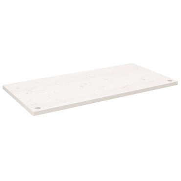 skrivebordsplade 100x60x2,5 cm massivt fyrretræ hvid
