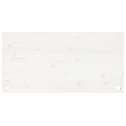 skrivebordsplade 100x60x2,5 cm massivt fyrretræ hvid