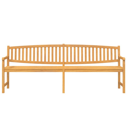 havebænk 228x59,5x90 cm massivt teaktræ