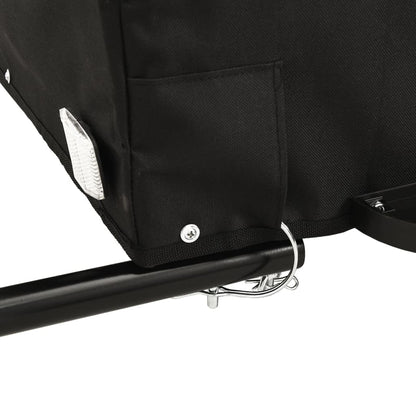 Fahrradanhänger 45 kg Eisen schwarz und gelb