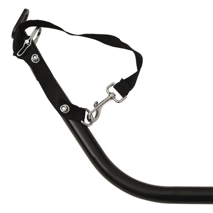 Fahrradanhänger 45 kg Eisen schwarz und orange