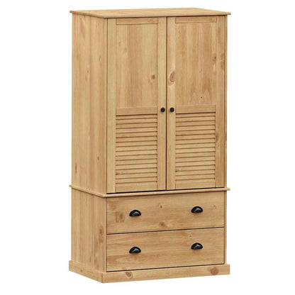 klædeskab VIGO 90x55x170 cm massivt fyrretræ