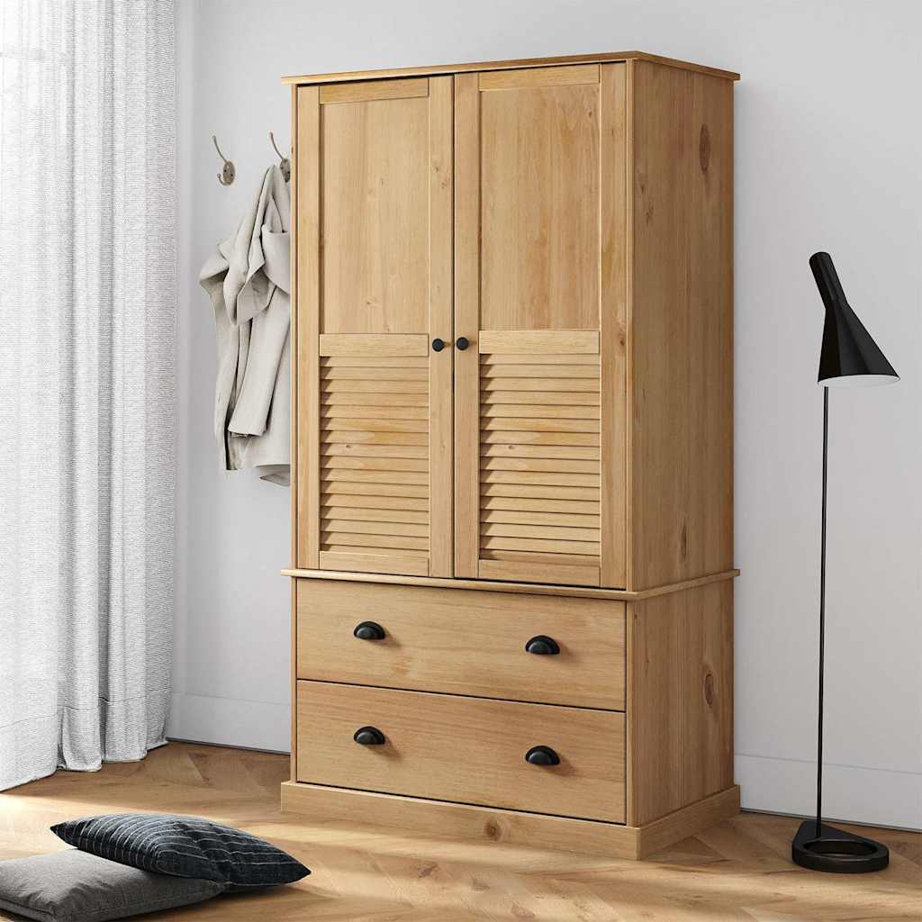 klædeskab VIGO 90x55x170 cm massivt fyrretræ