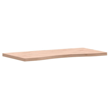 skrivebordsplade 80x(36-40)x2,5 cm massivt bøgetræ