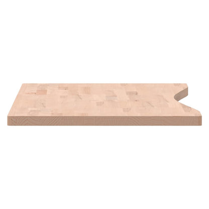 skrivebordsplade 100x(45-50)x2,5 cm massivt bøgetræ