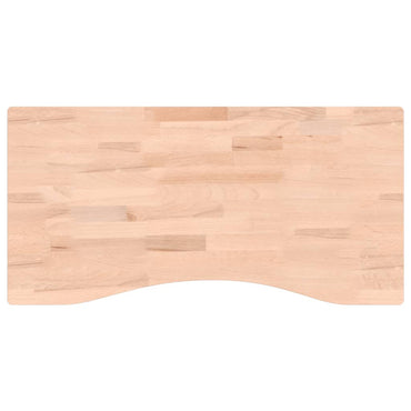 skrivebordsplade 80x(36-40)x4 cm massivt bøgetræ