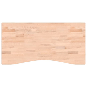 skrivebordsplade 100x(45-50)x4 cm massivt bøgetræ