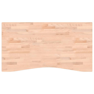 skrivebordsplade 110x(55-60)x4 cm massivt bøgetræ