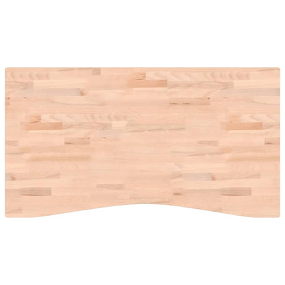 skrivebordsplade 110x(55-60)x4 cm massivt bøgetræ