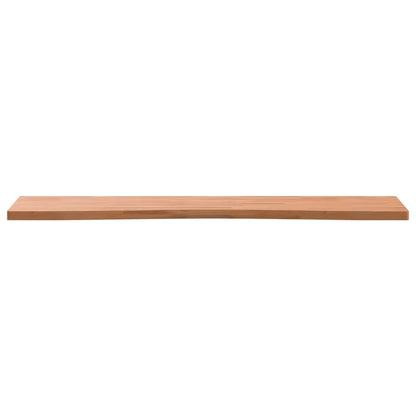skrivebordsplade 110x(50-55)x2,5 cm massivt bøgetræ