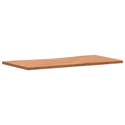 skrivebordsplade 110x(50-55)x2,5 cm massivt bøgetræ