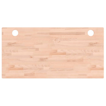 skrivebordsplade 100x50x2,5 cm massivt bøgetræ