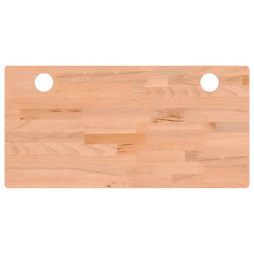 skrivebordsplade 80x40x2,5 cm massivt bøgetræ