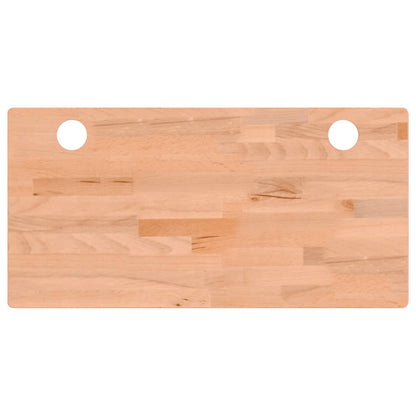 skrivebordsplade 80x40x2,5 cm massivt bøgetræ