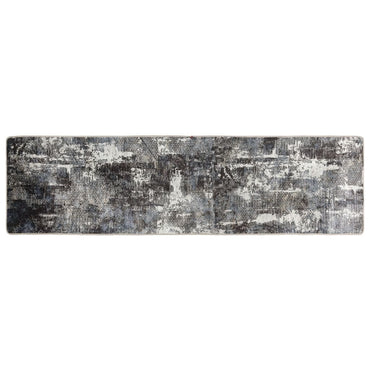 gulvtæppe 80x300 cm vaskbart og skridsikkert flerfarvet