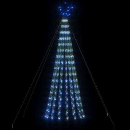 LED-juletræ 275 LED'er 180 cm blåt lys