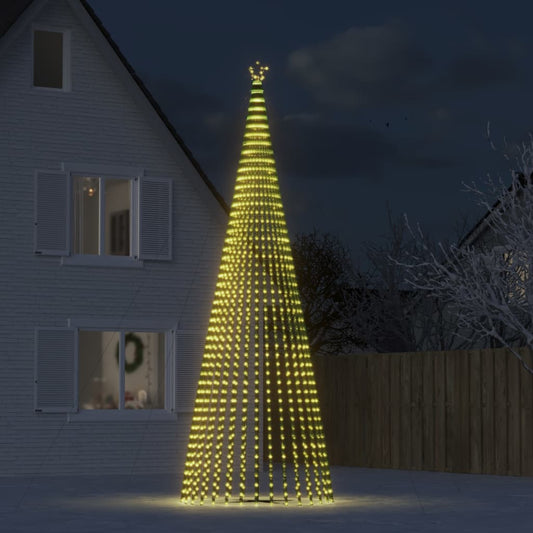 LED-juletræ 1544 LED'er 500 cm varmt hvidt lys