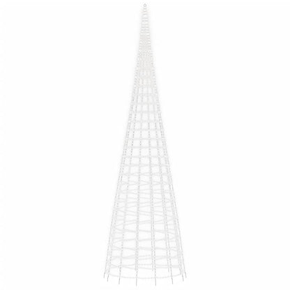 LED-juletræ til flagstang 3000 LED'er 800 cm koldt hvidt lys