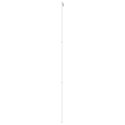 skydedør 90x205 cm hærdet glas og aluminium hvid