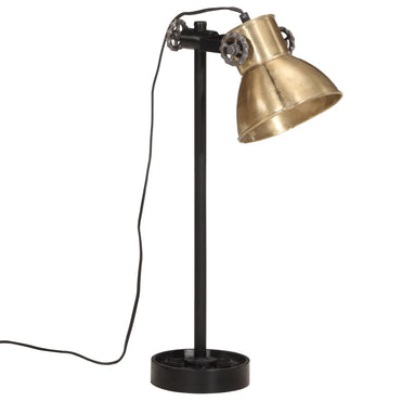 skrivebordslampe 15x15x55 cm 25 W E27 antik messingfarve