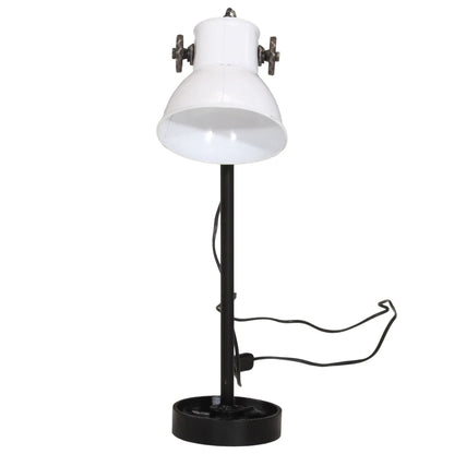 skrivebordslampe 25 W 15x15x55 cm E27 hvid