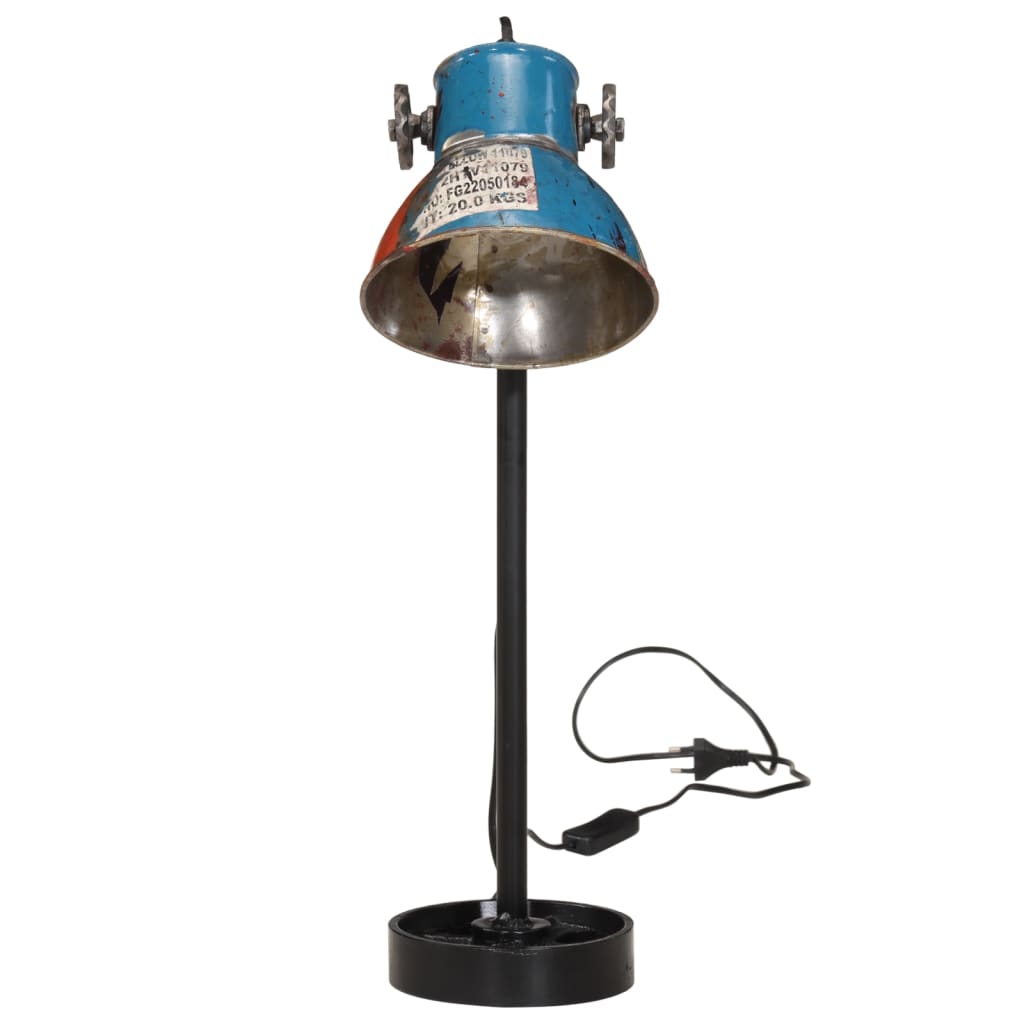 skrivebordslampe 25 W 15x15x55 cm E27 flerfarvet