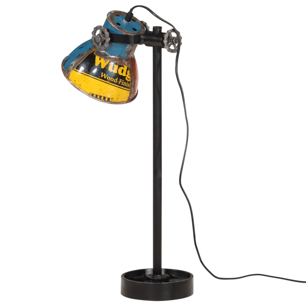 skrivebordslampe 25 W 15x15x55 cm E27 flerfarvet