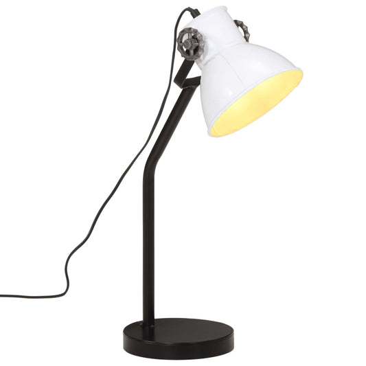 skrivebordslampe 25 W 17x17x60 cm E27 hvid