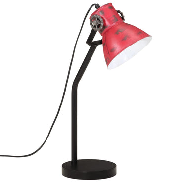 skrivebordslampe 25 W 17x17x60 cm E27 rustik rød