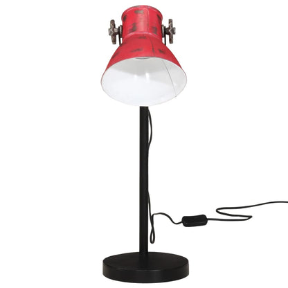 skrivebordslampe 25 W 17x17x60 cm E27 rustik rød