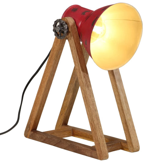 skrivebordslampe 25 W 30x17x40 cm E27 patineret rød