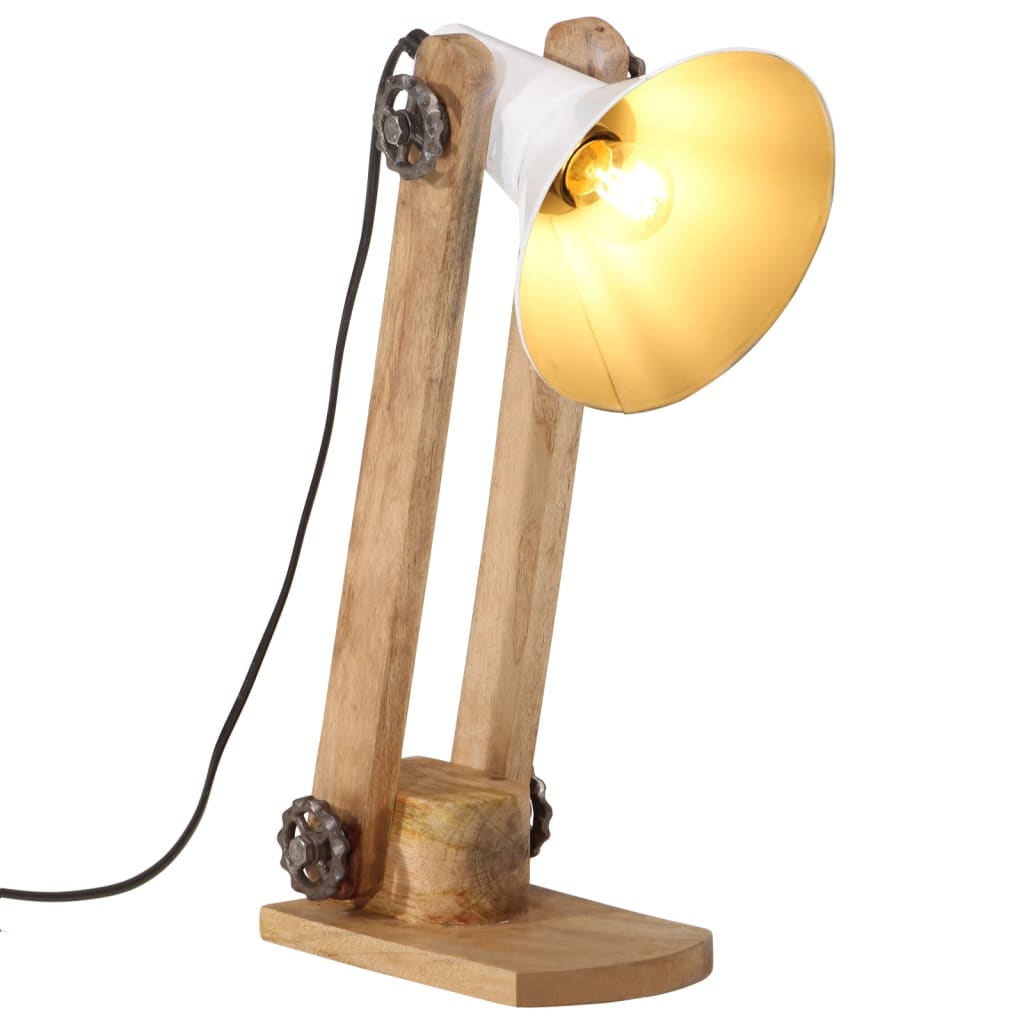 skrivebordslampe 25 W 23x13x52 cm E27 hvid