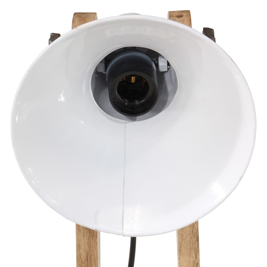skrivebordslampe 25 W 23x13x52 cm E27 hvid