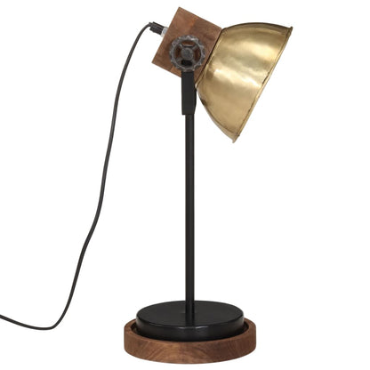 skrivebordslampe 17x17x50 cm 25 W E27 antik messingfarve