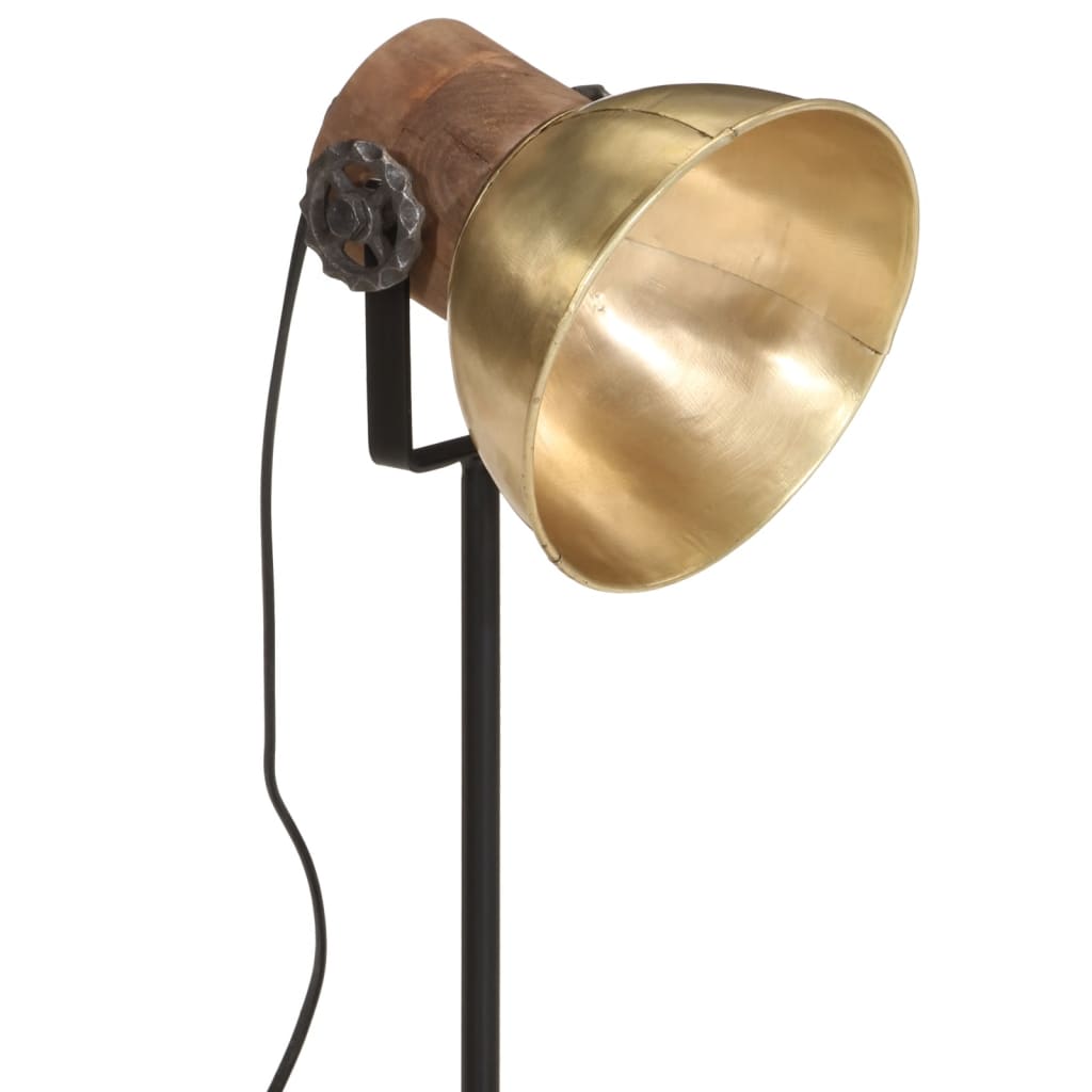 skrivebordslampe 17x17x50 cm 25 W E27 antik messingfarve