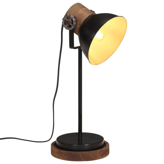 skrivebordslampe 25 W 17x17x50 cm E27 sort