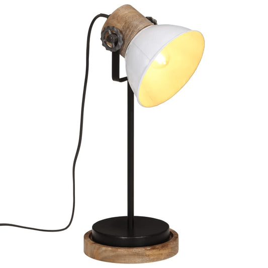 skrivebordslampe 25 W 17x17x50 cm E27 hvid