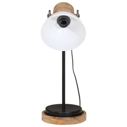 skrivebordslampe 25 W 17x17x50 cm E27 hvid